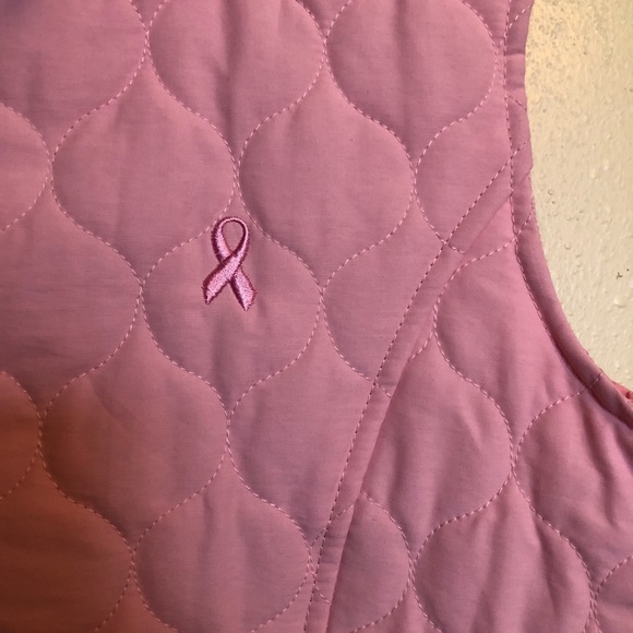 Breast Cancer Awareness Pink puffer vest - Picture 2 of 6